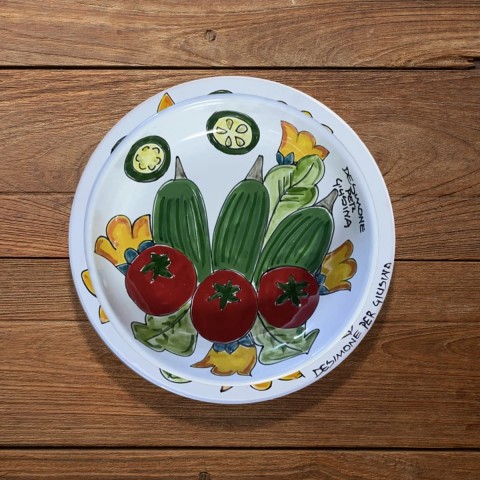Sicilian handmade plate Plate De Simone for Giusina Magic Summer Sicilian handmade plate Plate De Simone for Giusina Magic Summer